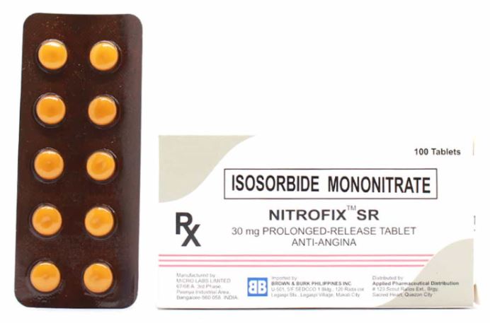 NITROFIX SR Isosorbide Mononitrate 30mg Prolonged Release Tablet 100's ...